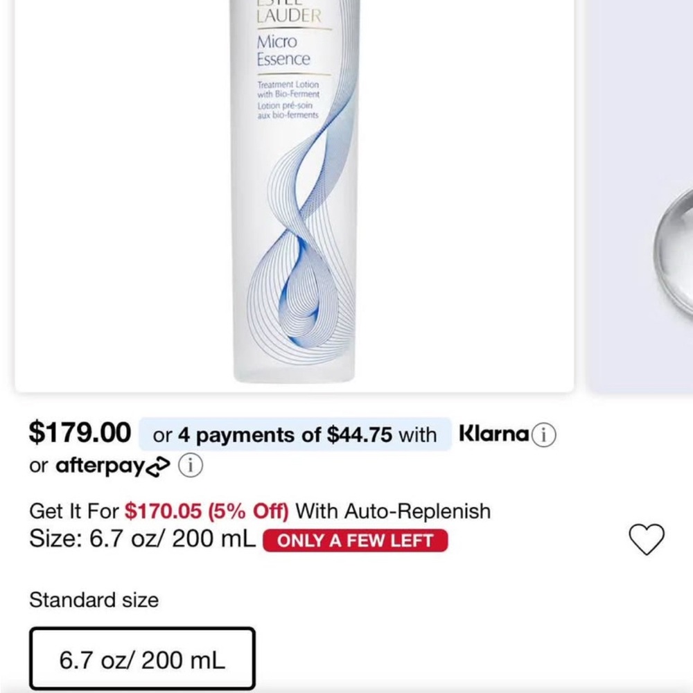 Estee Lauder Micro Essence Treatment Lotion - White and Blue Design